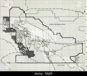 California Wüste Erhaltung Bereich Plan Änderungsentwurf für das Coachella Valley, Entwurf des Santa Rosa und San Jacinto Berge Trails-Management-Plan und Entwurf Umweltverträglichkeitserklärung. (2002) Stockfoto