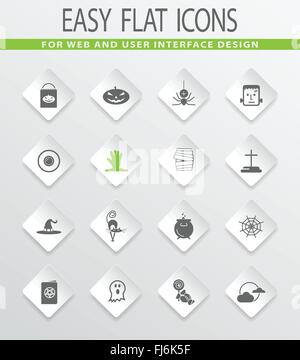 Halloween-icons set Stock Vektor