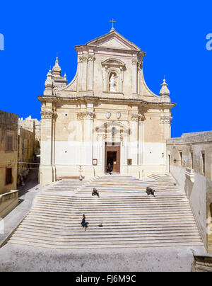 Die Kathedrale der Annahme, Citadella, Città Victoria, Gozo (Ghawdex), Gozo Region, Republik Malta Stockfoto