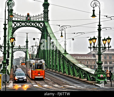 Budapest, Freiheitsbrücke Stockfoto