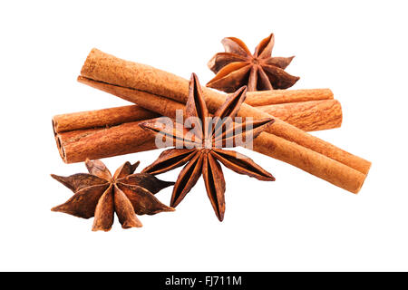 Anis Zimtstangen Closeup Stockfoto