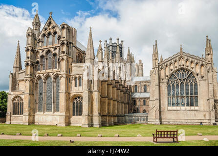 Cathedral Church of Ely, bekannt als die 'Ship of the Fens', Cambridgeshire, England Stockfoto