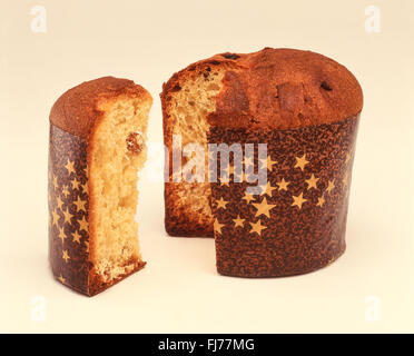 Italienische Panettone Kuchen, Provinz Rom, Region Latium, Rom, Italien Stockfoto