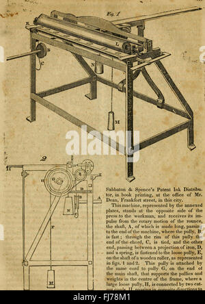 Mechaniker Magazin und Register von Erfindungen und Verbesserungen (1833) Stockfoto