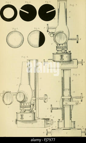 Monatliche mikroskopischen Erfassungsbuchungen der mikroskopischen Royal Society und Aufzeichnung der histologischen Forschung im in- und Ausland (1876) Stockfoto