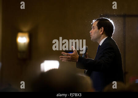 Atlanta, Georgia, USA. 29. Februar 2016. Republikanische Präsidentschaftskandidat Senator MARCO RUBIO (Florida) spricht während einer Kundgebung der Kampagne in Atlanta. Bildnachweis: Branden Camp/ZUMA Draht/Alamy Live-Nachrichten Stockfoto