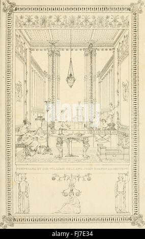 Pompeiana - die Topographie, Bauten und Ornamente von Pompeji (1817) Stockfoto