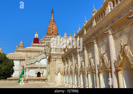 Ananda Pagode in Old Bagan, Bagan, Myanmar (Burma) Stockfoto