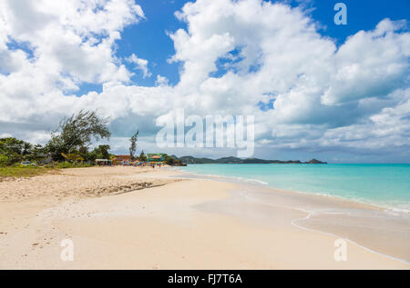 Runaway Beach an der Runaway Bay, Dickenson Bay, Antigua, Antigua und Barbuda, Westindische Inseln Nord Stockfoto