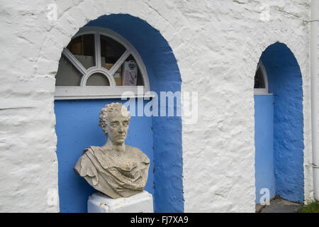 Am Hafen Meirion Italianate Dorf, Gwynedd, Portmeirion, Wales,U.K., Stockfoto