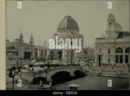 Blick auf der Weltausstellung und Midway Plaisance (1894) Stockfoto