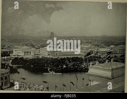 Blick auf der Weltausstellung und Midway Plaisance (1894) Stockfoto