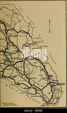 California Autobahnen; eine beschreibende Aufzeichnung von Straßenbauvorhaben durch den Staat und durch solche Grafschaften als geebnet haben Autobahnen (1920) Stockfoto