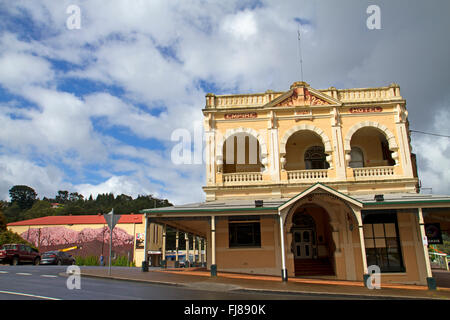 Das historische Empire Hotel in Queenstown Stockfoto