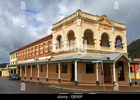 Das historische Empire Hotel in Queenstown Stockfoto