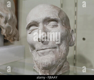 Gipsmaske Leben von Abraham Lincoln - USA Stockfoto