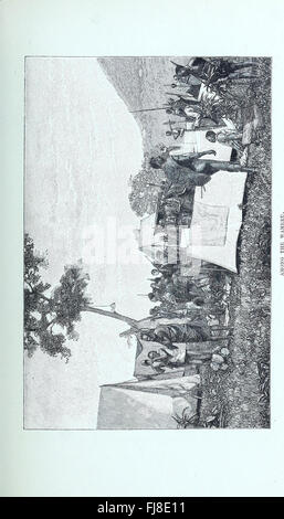 Entdeckung der Seen Rudolf und Stefanie - ist eine Erzählung des Grafen Samuel Talaki (1894) erkunden Stockfoto