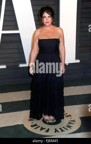 Monica Lewinsky Teilnahme an die 2016 Vanity Fair Oscar Party gehostet von Graydon Carter im Wallis Annenberg Center für darstellende Künste am 28. Februar 2016 in Beverly Hills, Kalifornien. Stockfoto