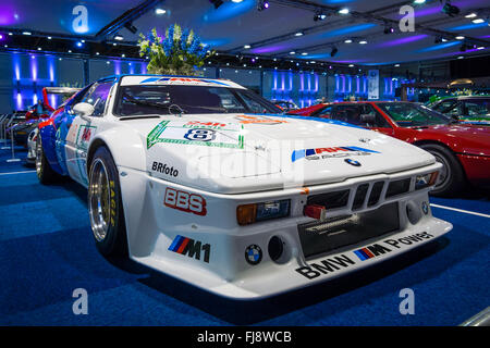 Sportwagens BMW M1 Procar (Rennversion des BMW M1), 1980. Stockfoto