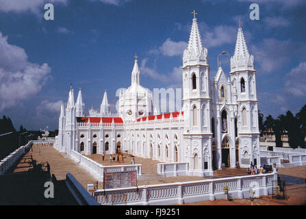 Velankanni Kirche, Annai Vailankanni Kirche, Basilika unserer Lieben Frau von guter Gesundheit, Heiligtum unserer Lieben Frau von Vailankanni, Madras, Chennai, Tamilnadu, Indien, Asien