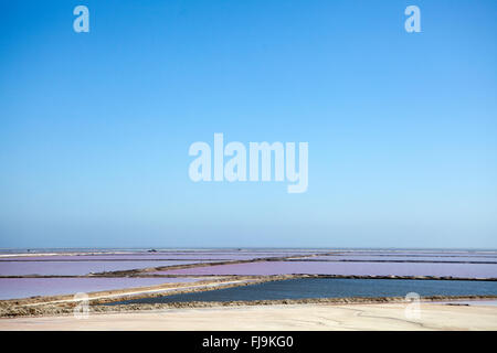 Walvis Bay Salinen Stockfoto