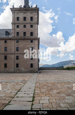 Real Sitio de San Lorenzo de El Escorial, Madrid, Spanien. Stockfoto