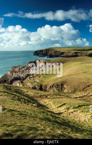 Mull of Galloway von oben West Tarbert, Galloway Stockfoto