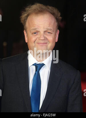 26. Januar 2016 - Toby Jones Teilnahme an "Papas Armee" Welt-Premiere, Odeon Leicester Square in London, Vereinigtes Königreich. Stockfoto