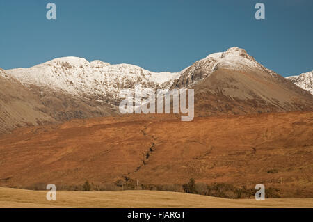 Schneebedeckten Cullins von Glen spröde Stockfoto