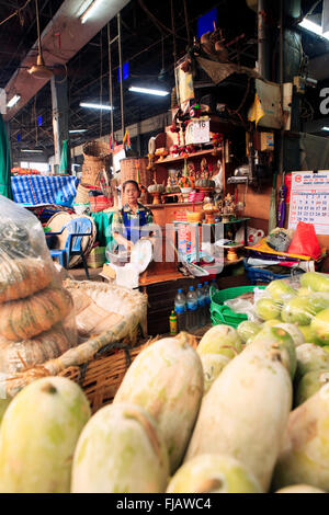 Obst und Gemüse Markt in Bangkok Stockfoto