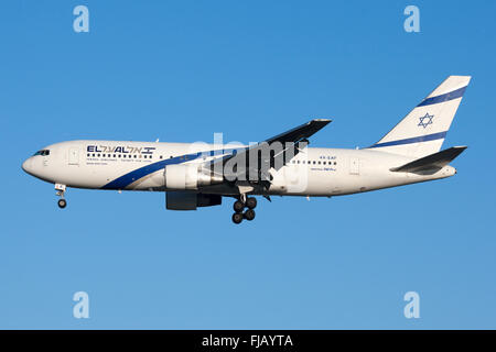 EL AL Israel Airlines Boeing 767 Stockfoto