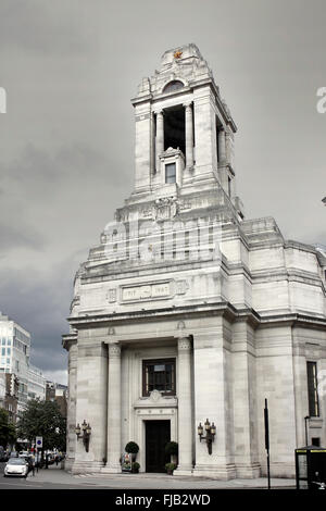 Die Vereinigten Großloge von England in der Zentrale - Freimaurer' Hall in Covent Garden, London Stockfoto