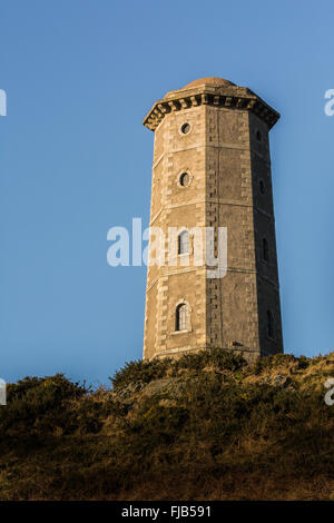 Irish Landmark Trust Ferienunterkunft am alten Leuchtturm auf Wicklow Head an der Ostküste von Irland Stockfoto