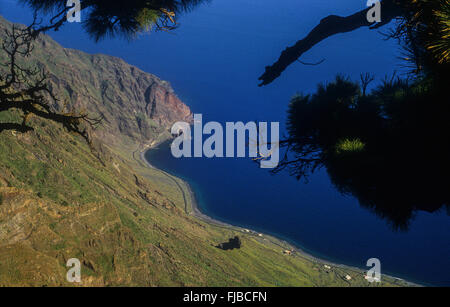 Las Playas vom Mirador de Las Playas, El Hierro, Kanarische Inseln, Spanien, Europa Stockfoto