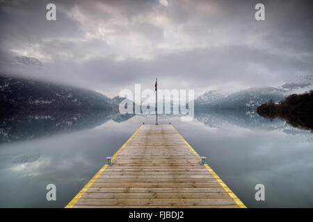 Aira Force Steg Ullswater Seenplatte Stockfoto