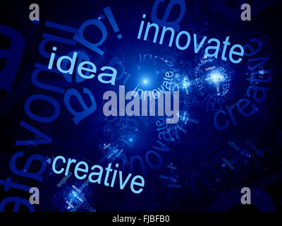 Kreative Idee innovativ, computergenerierten abstrakten Hintergrund Stockfoto