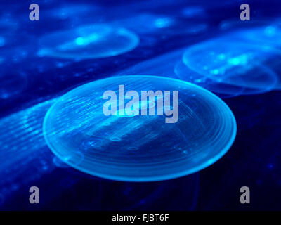 Mikrolinsen Fertigung, Nanotechnologie, generiert abstrakte Computer Hintergrund Stockfoto