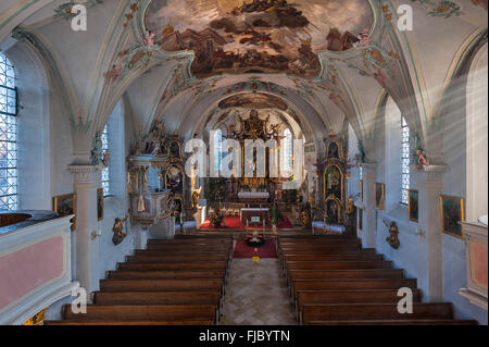 St. Laurentius, Königsdorf, Bayern, Deutschland Stockfoto