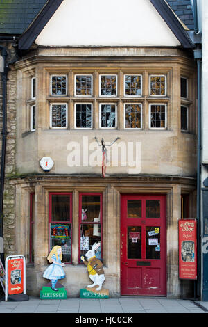 Alices Shop. Alice im Wunderland Shop, Oxford, England Stockfoto