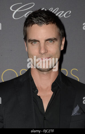 West Hollywood, CA, USA. 25. Februar 2016. 25. Februar 2016 - West Hollywood, Kalifornien - Colin Egglesfield. Anreise für die allererste Cadillac Pre-Oscar-Feier statt in The Chateau Marmont. Bildnachweis: Birdie Thompson/AdMedia © Birdie Thompson/AdMedia/ZUMA Draht/Alamy Live-Nachrichten Stockfoto