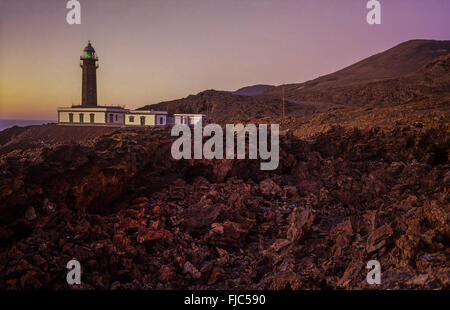 Orchilla Leuchtturm, El Hierro, Kanarische Inseln, Spanien, Europa Stockfoto