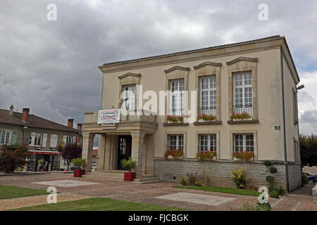 Hotel de Ville, Rathaus, Oradour-Sur-Glane Stockfoto