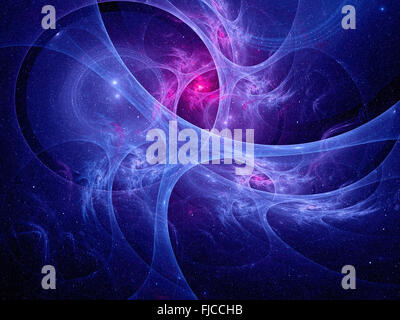 Bunte Synapse System, Computer generiert abstrakten Hintergrund Stockfoto
