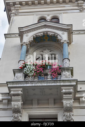 Balkon des Rathauses oder Rathaus Fassade in Graz, Österreich Stockfoto