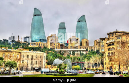 Das Stadtzentrum von Baku Stockfoto