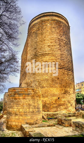 Maiden Tower, ein Wahrzeichen von Baku Stockfoto
