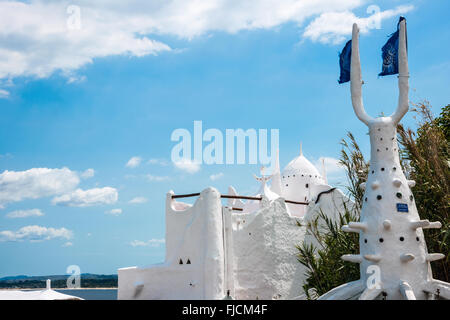 Casapueblo, erstellt ein einzigartiges Wahrzeichen des berühmten Künstlers Carlos Paez Vilaro in Punta del Este, Uruguay Stockfoto