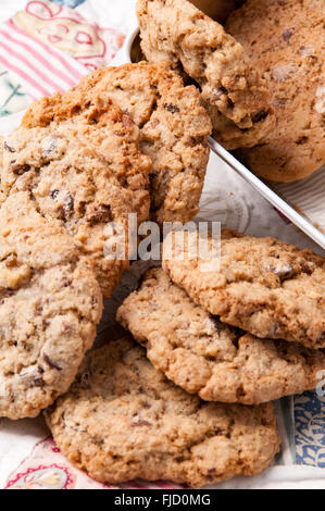 Müsli mit Rosinen Cookies Stockfoto