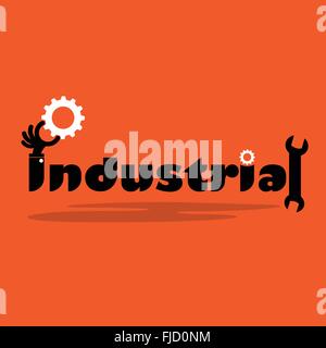 Kreative Gang Zahnrad Idee, flaches Design. Konzept der industriellen Inspiration, Innovation, Erfindung, effektive denken, wissen Stock Vektor