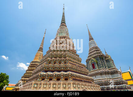 Thai-Architektur im Wat Pho in Bangkok Thailand Stockfoto